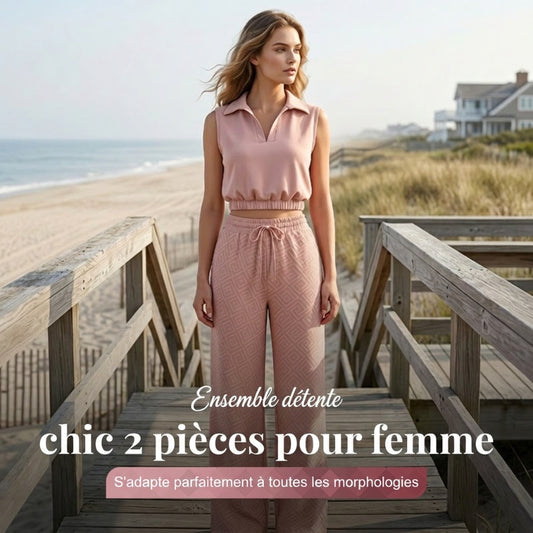 Ensemble détente chic 2 pièces pour femme