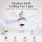 🔥💡 LAST DAY – 50% OFF! BreezGlow™ Smart Ceiling Fan Light – Bluetooth Speaker, 16M RGB Colors, E27 fit – breeze & beats in one. 🎵🌀✨