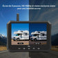 ConewVehicle Caméra de sauvegarde sans fil solaire magnétique avec moniteur HD de 7 po, vue arrière 1080P pour voiture