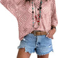 ⏳Time-Limited Special⏰Women's Boho Crochet Tops V Neck Hollow Out Knit Shirts