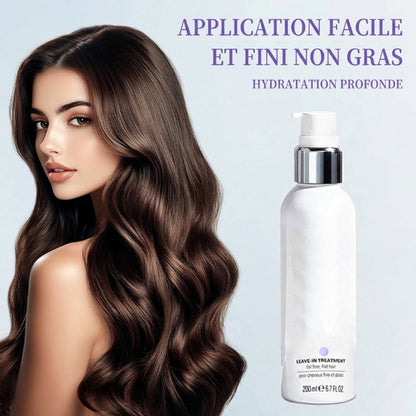 Soin sans rinçage efficace pour hydrater et réparer les cheveux