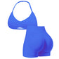 🥳SOLDES 2026🥳Ensemble pour femme : haut dos nu et short taille haute