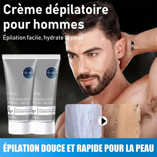 Crème dépilatoire pour homme à action rapide