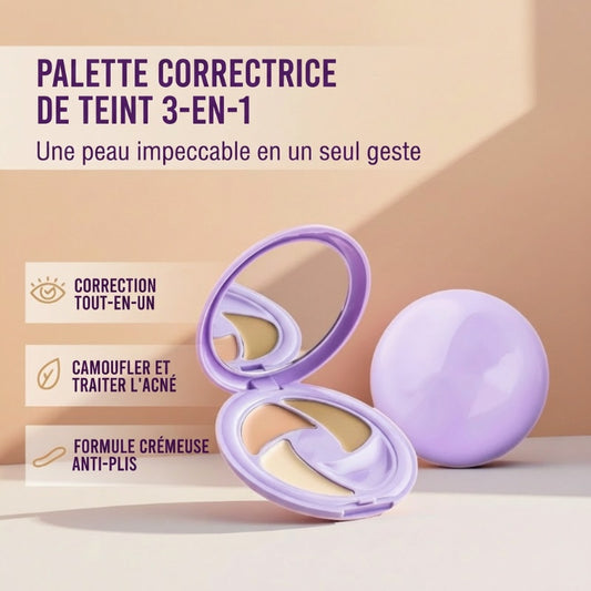 Palette Correctrice de Teint 3-en-1