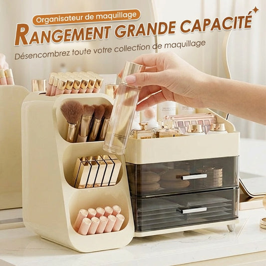 Organisateur de Maquillage Grande Capacité avec Tiroirs