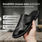Chaussons Homme en Similicuir à Bout Fermé