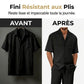 Ensemble Décontracté Homme : Chemise Col Cubain et Pantalon Coupe Ample