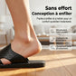 Chaussons Homme en Similicuir à Bout Fermé