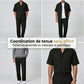 Ensemble Décontracté Homme : Chemise Col Cubain et Pantalon Coupe Ample