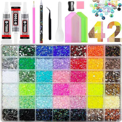 ⏳Time-Limited Special⏰Flatback Crystal Rhinestones – Bedazzling set & easy to apply 💎✨