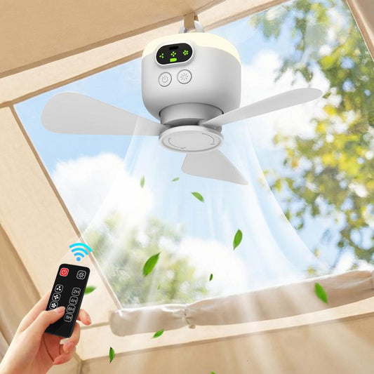 ⏰ Offre à durée limitée : 50 % DE RÉDUCTION sur un ventilateur de plafond rechargeable avec LED ! 🌬️✨