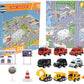 🎉 LIMITED TIME 50% OFF! 🚗Kids Advent Calendar for Boys: Alloy Construction Engineering Vehicle Toy Sets