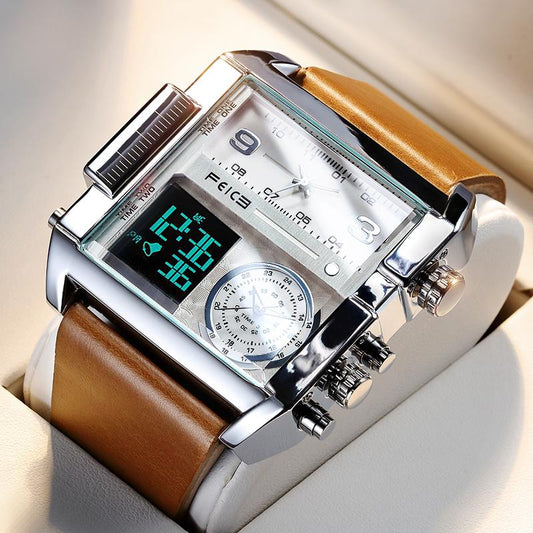 🎁2026 New Arrivals 50% OFF💥50mm Oversized Sport Watch – Dual movement, luminous hands, water resistant. Easy to read, built to last. Great value for sports & work. 🛡️⌚