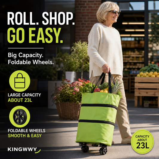 ⏳🔥2-in-1 Foldable Shopping Cart🛒