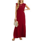 👗50% DE RÉDUCTION ! ✨ Robe longue ample avec fente – Sans plis, Tissu fluide & Silhouette élégante 💃
