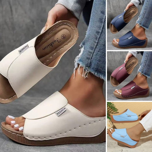 💐50% DE RÉDUCTION ! Sandales à Semelles Compensées – Confort Absolu & Look Élégant ☀️🦩【Offre Limitée】