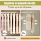 🚪 50% DE RÉDUCTION ! 🧳 Organiseur de Garde-Robe Suspendu – Auto-Compressant, Gain de Place & Avec Fermeture Éclair ✨