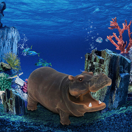 🎁2026 New Arrivals 50% OFF💥Fish Tank Hippo Bubble Decoration – Air Pump-Ready, Non-Toxic Resin – Adds Fun & Oxygen to Your Aquarium ✨