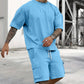 Ensemble t-shirt à manches courtes et short décontracté pour homme