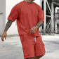 Ensemble t-shirt à manches courtes et short décontracté pour homme