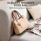 👜 LIMITED-TIME 50% OFF! ✨ Elegant Women's Tote Bag with Shining Heart Charm – Soft Synthetic Leather, Adjustable Strap 💖