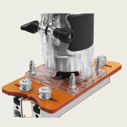 🛠️ 50% DE RÉDUCTION! ✨ BASE COMPACTE 2-EN-1 - Pour Rainurage et Fraisage du Bois, Guidage Laser Intégré et Réglage de Précision Millimétrique 🔧📐