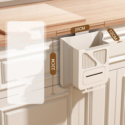 🥡Limited-time 50% off🥦Folding Hanging Kitchen Waste Trash Can🗑️
