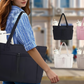 🎉 2026 Sale — Over 89,000 Sold! 👜 Wandering Nature Puffer Tote Bag – Cup Holder & Laptop Compartment 🎒