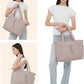 🎉 2026 Sale — Over 89,000 Sold! 👜 Wandering Nature Puffer Tote Bag – Cup Holder & Laptop Compartment 🎒