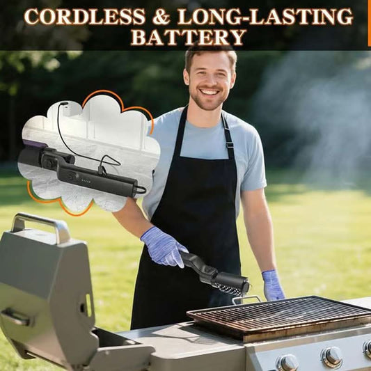🍖50% OFF NOW! Cordless Electric BBQ Brush Cleaner – Rechargeable Long‑Lasting Battery Grill Cleaning Tool, Heavy‑Duty Wireless Scrubber for Outdoor Barbecue Grills & Cooking Grates