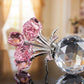💎 50% DE RÉDUCTION ! 💎 Figurine Éternelle en Cristal – Rose dans un Vase, Symbole d’Amour Inaltérable & Décoration de Luxe 🌹✨