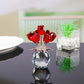 💎 50% DE RÉDUCTION ! 💎 Figurine Éternelle en Cristal – Rose dans un Vase, Symbole d’Amour Inaltérable & Décoration de Luxe 🌹✨