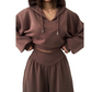 ⏰Ensemble sweat à capuche court et pantalon large pour femme💃