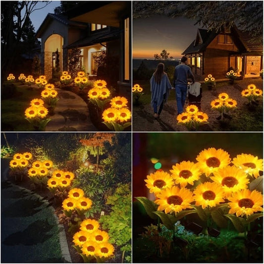 🌻☀️ LIMITED-TIME OFF! 3-Head Solar Sunflower Garden Light – Realistic Petals, IP65 Weather Resistance & Warm White Glow ✨