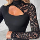 👚 60% de Réduction! 🌸 Haut à Manches en Dentelle Asymétriques pour Femme – Dentelle Élégante, Coupe Tendance & Style Féminin ✨