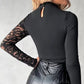 👚 60% de Réduction! 🌸 Haut à Manches en Dentelle Asymétriques pour Femme – Dentelle Élégante, Coupe Tendance & Style Féminin ✨