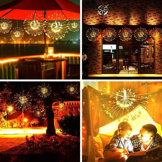 🥳VENTE EXCEPTIONNELLE 2026🥳💞Plus de 50 000 unités vendues !❤️ 50 % de réduction ! Guirlandes lumineuses solaires effet feu d'artifice pour jardin et fêtes