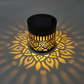 🏆 2 achetés, 1 offert 🎁 Lampe murale solaire Mandala pour extérieur, projecteur de lumière pour clôture de jardin, décoration d'ambiance pour terrasse