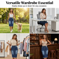 👗 50% DE RÉDUCTION! ✨ Jupe en Jean Taille Haute – Ourlet Effiloché, Coupe A-Line & Denim Stretch, Un Indispensable Vintage Pour Un Style Tendance 🌸