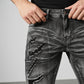 Jean slim homme effet usé déchiré