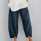 💎 -50% SUR LE PANTALON FEMME COTON & LIN ! 💎 Coupe Large, Taille Élastiquée & Respirant pour un Été Stylé