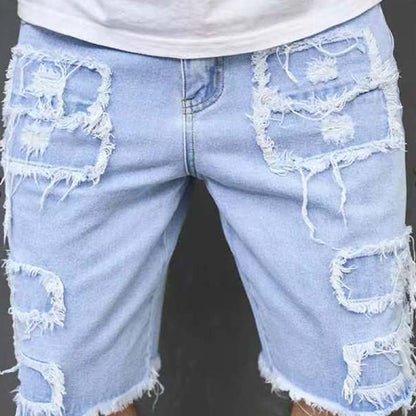 🔥Offre spéciale 2026 - 50 % DE RÉDUCTION 🔥 Short en jean déchiré pour homme avec détails effilochés