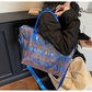 ✨🔥Sac fourre-tout en PVC à carreaux pour femmes