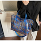 ✨🔥Sac fourre-tout en PVC à carreaux pour femmes