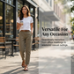 👖 50 % de réduction + livraison gratuite 💐Pantalon utilitaire fuselé à taille haute pour femme