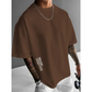 👕✨ PROMO -50% ! T-Shirt Homme Coupe Oversize – Mélange Coton Premium, Imprimé Urbain & Style Décontracté (7 Couleurs, S-4XL)