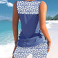 🏊‍♀️ Bedruckter zweiteiliger Tankini-Badeanzug für Damen
