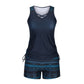 🏊‍♀️ Bedruckter zweiteiliger Tankini-Badeanzug für Damen