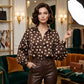 👔✨ Chemise Femme à Pois & Manches Bouffantes – Tissu Léger & Coupe Chic ⏰