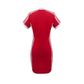 👗🏃‍♀️✨ PROMO -50% MAINTENANT ! Robe Mini Moulante Sportive pour Femme – Col V, Manches Rayées & Tissu Respirant (5 Couleurs, S-3XL)